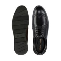 Clarks Helston Limit Black Leather. Premium Shoes