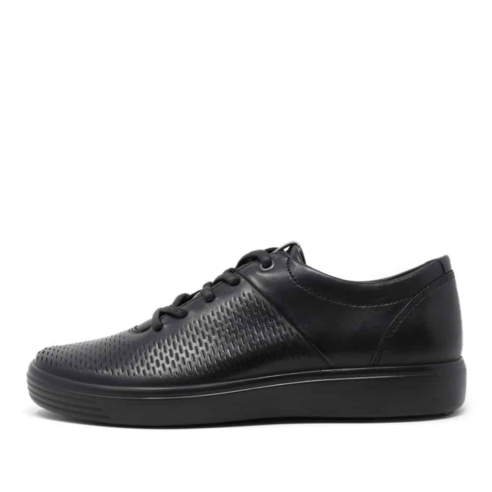 Ecco Soft 7 M Black Santiago Premium Shoes - 121 Shoes