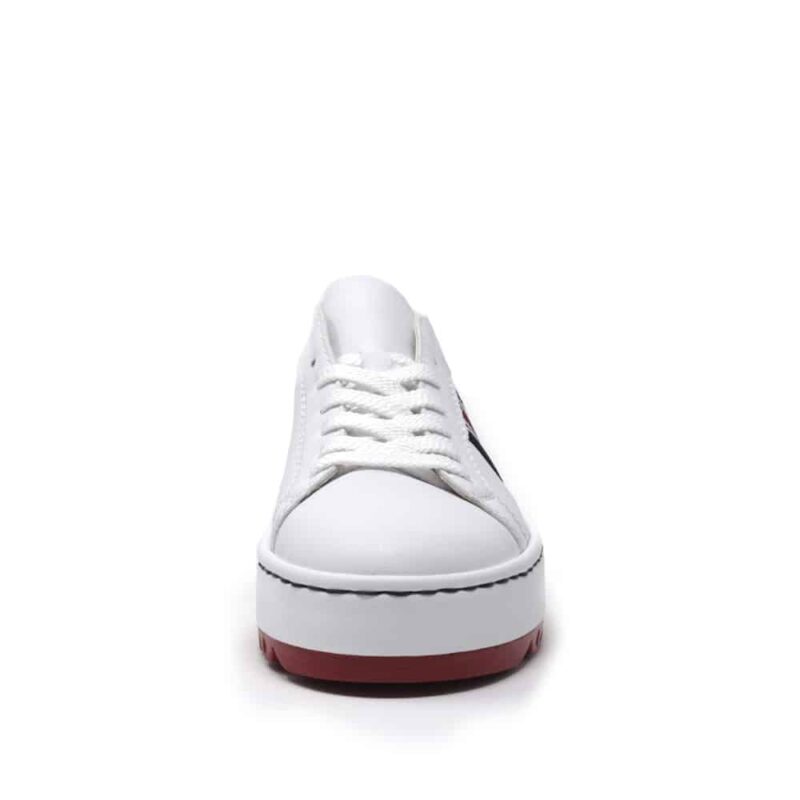 Rieker N4622-81 White Ladies Trainers. Premium Shoes