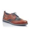 Rieker 12532-2 Men's Brown Combination Premium Lace Up Shoes
