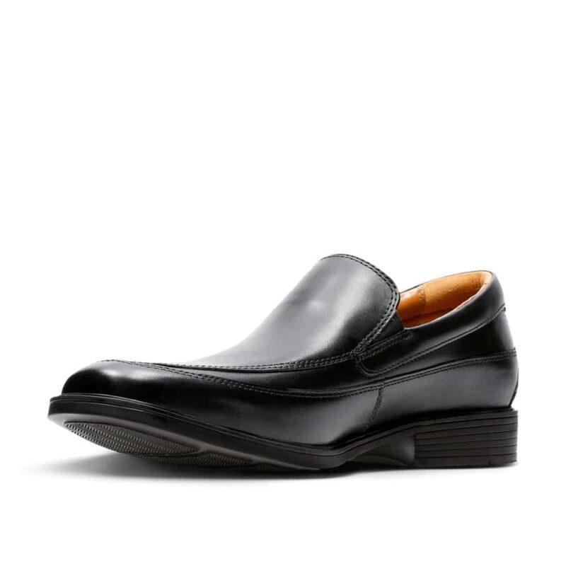 Clarks Tilden Free Black Leather. Premium Shoes