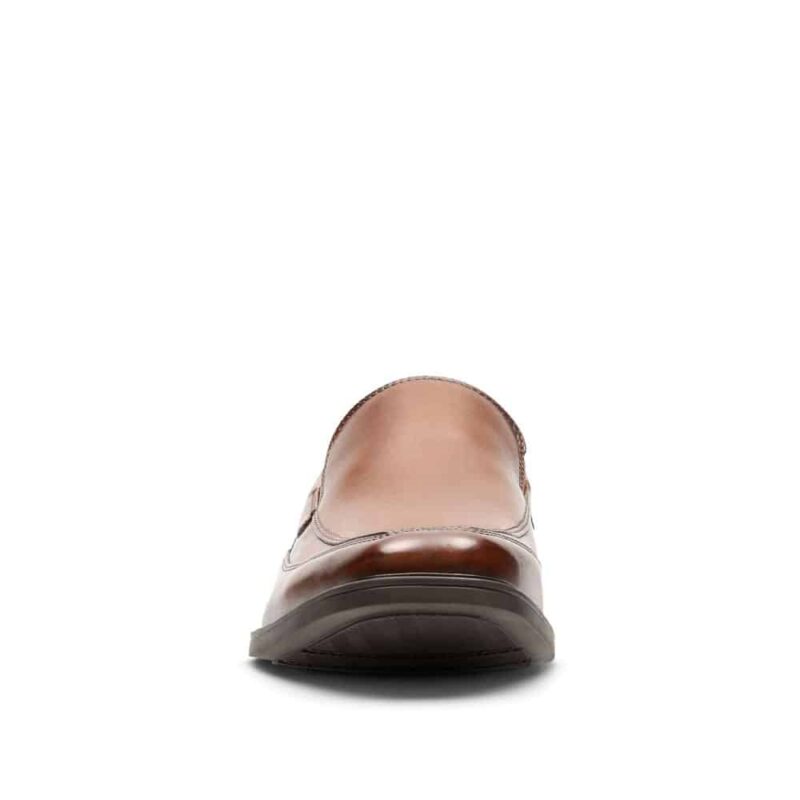 Clarks Tilden Free Dark Tan Leather. Premium Shoes
