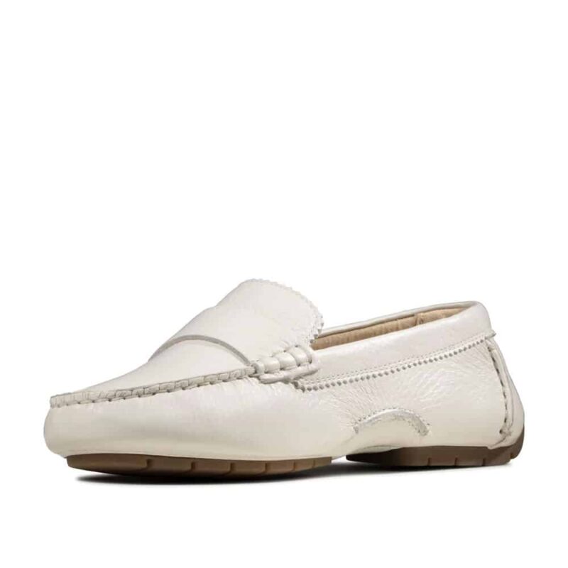 Clarks C Mocc White Leather. Premium Shoes