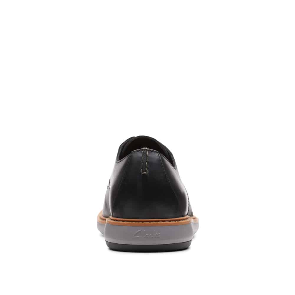 Clarks Draper Lace Oxford Flat Black Premium Men's Shoes. - 121 Shoes