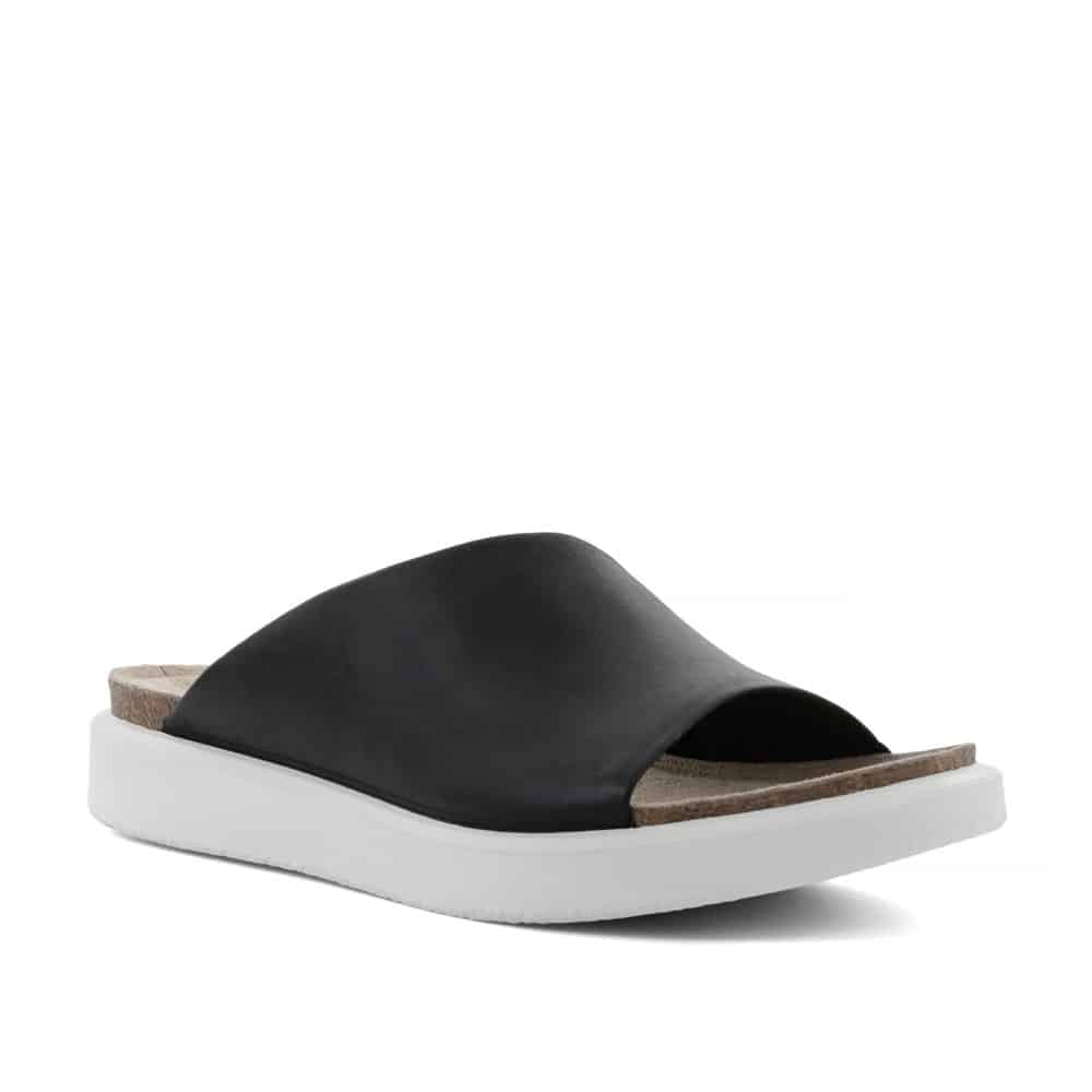 Ecco Corksphere Sandal Black Premium Leather - 121