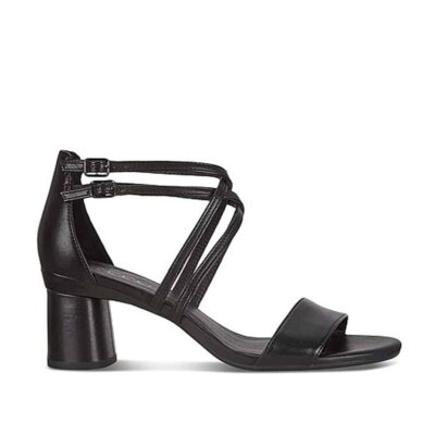 Ecco Elevate 65 Block Sandal Black