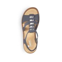 Rieker 62850-14 Ladies Blue Sling Back Sandals