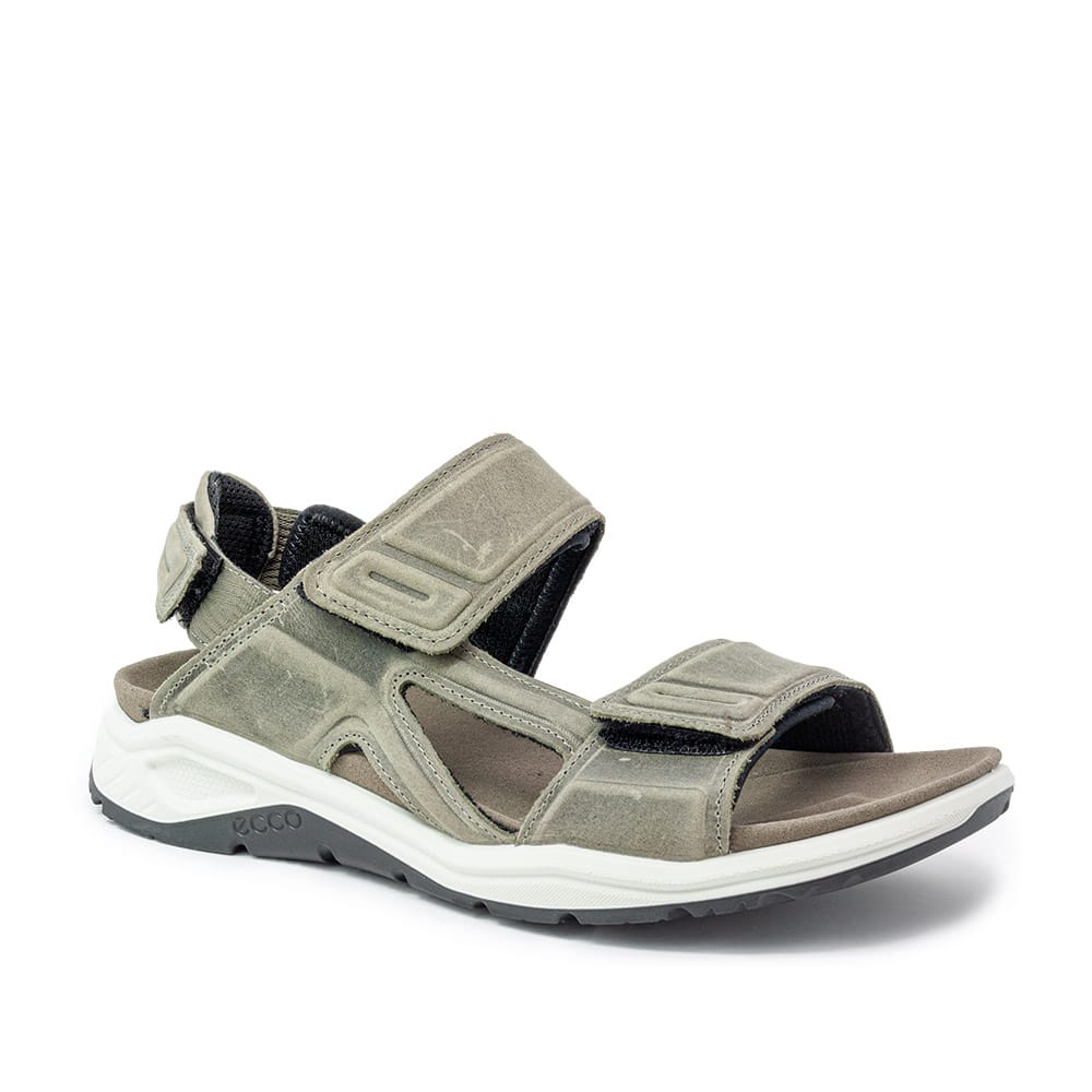 Ecco X-Trinsic M Warm Grey Premium Leather Sandals - 121 Shoes