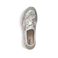 Rieker N42V1-40 Ladies Grey Combination Slip On Shoes