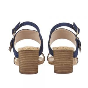 Lotus Almaya Navy Microfibre Sandals. Premium Sandals