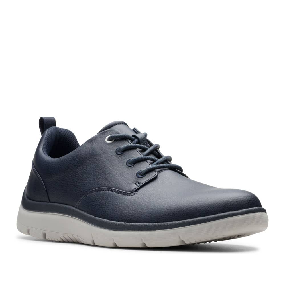 Clarks Tunsil Lane Premium Dark Blue Shoes - 121 Shoes