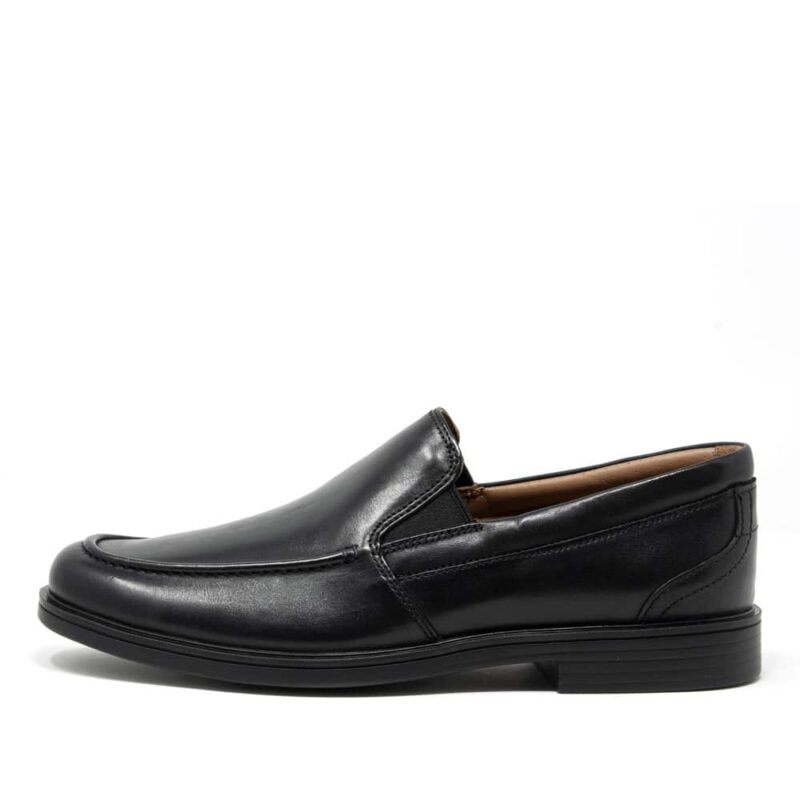 Clarks Un Aldric Slip Black. Premium Shoes