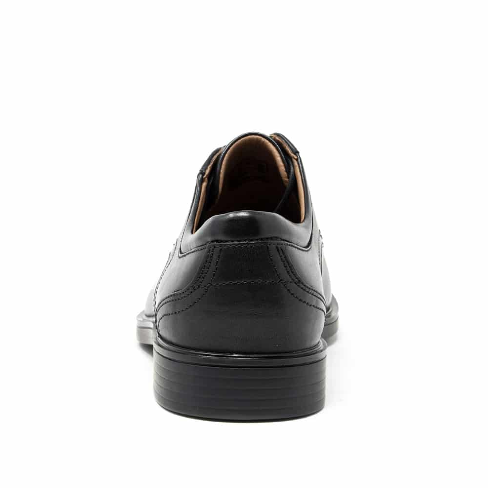 Clarks Un Aldric Lace Black Premium Leather Shoes - 121 Shoes