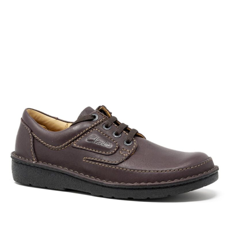 Clarks Nature II Brown. Premium Brown Leather Shoes