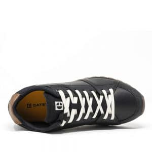 Cat Ventura Base Black. Premium Leather Shoes