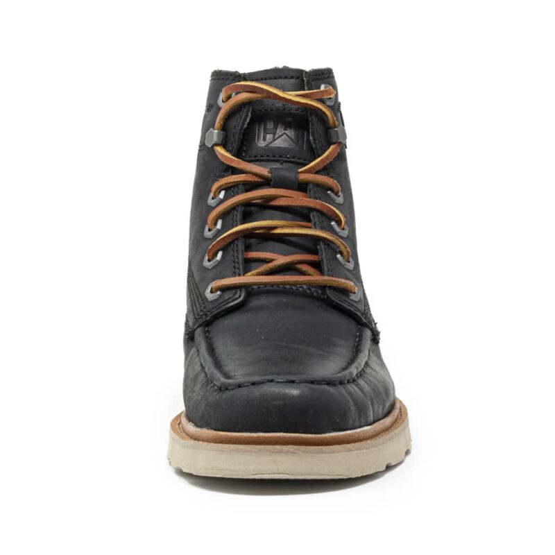 Cat Jackson Moc. Full Grain Black Leather Shoes