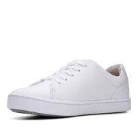 Clarks Pawley Springs White Leather