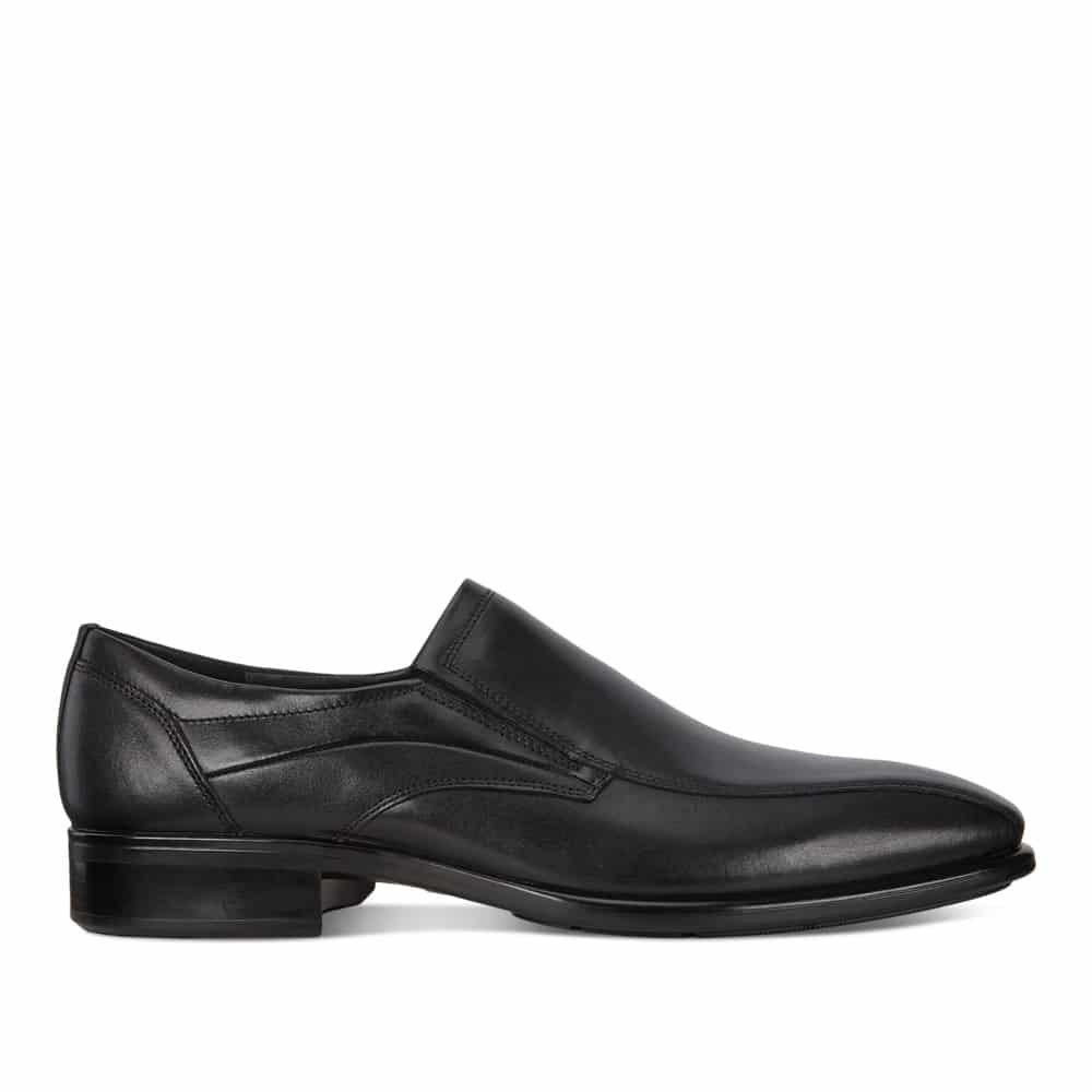 Ecco Citytray Black Santiago Slip On Premium Shoes - 121 Shoes
