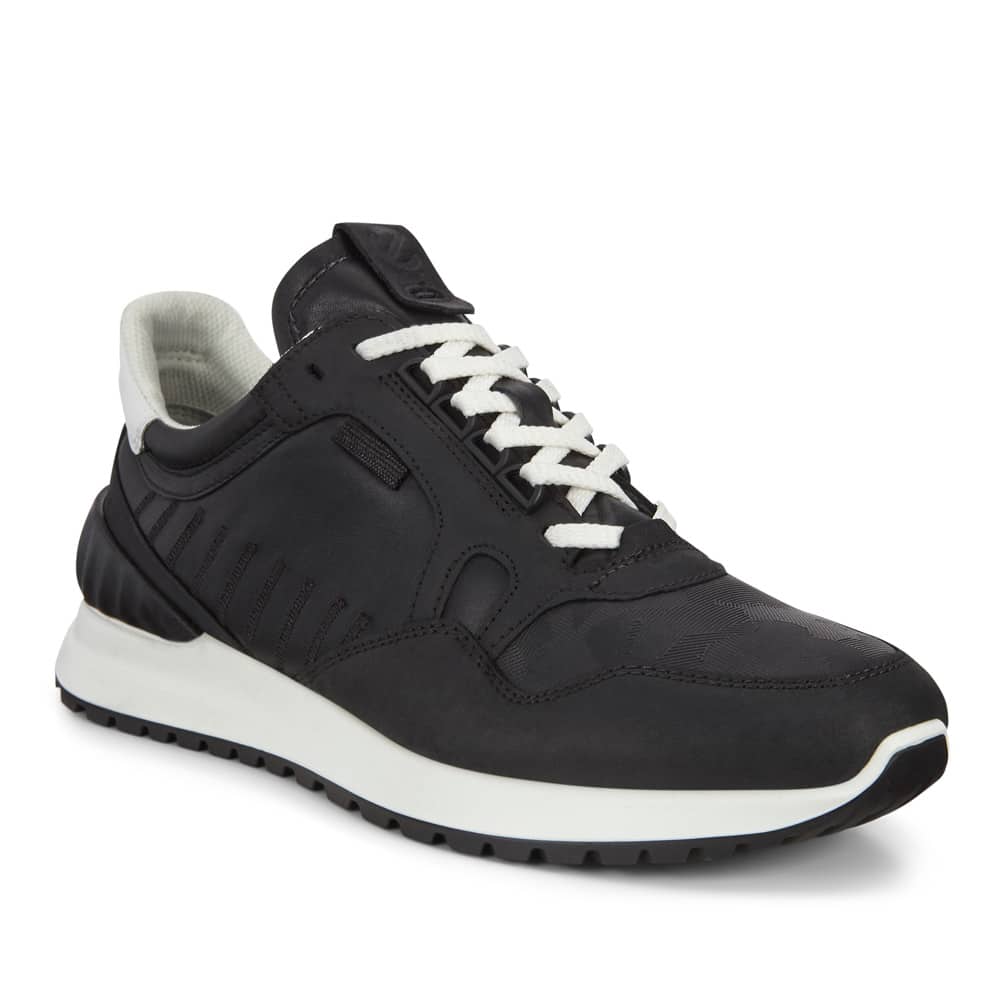 Ecco Astir Black Black Black White Premium Sneakers - 121 Shoes