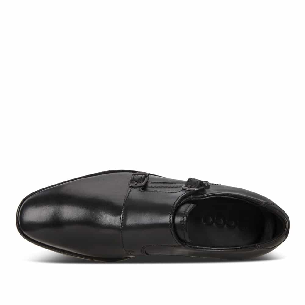 Ecco Melbourne Black Formal Black Leather Loafer 121 Shoes