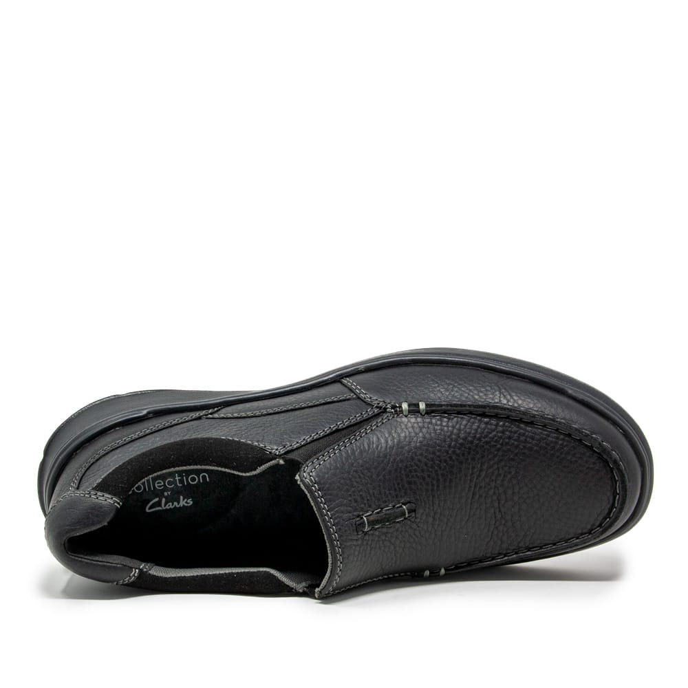 Clarks Cotrell Free 26131593 Men’s Slip-on Shoes Black Oily Lea Premium ...