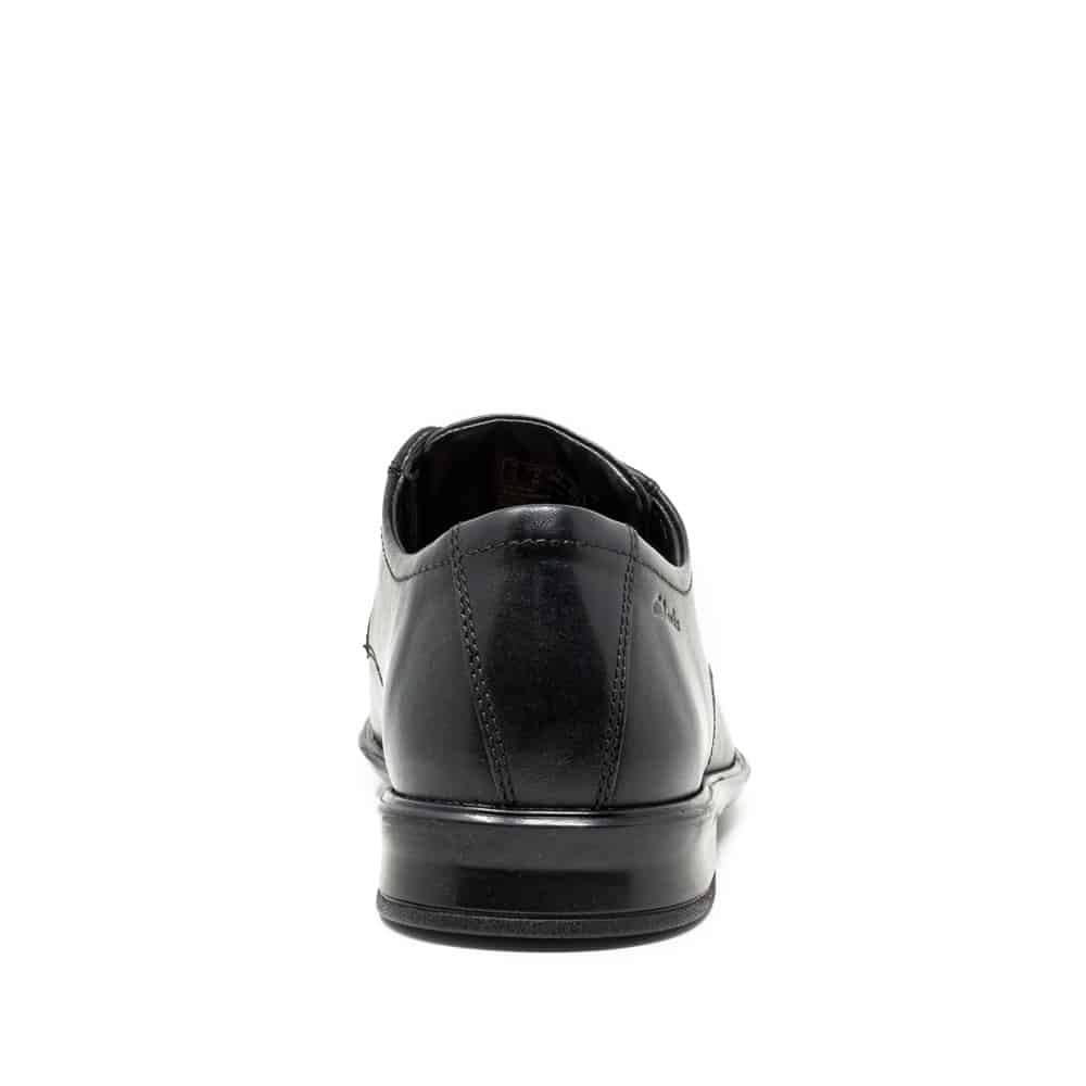 Clarks Bensley Run Black Leather Premium Shoes - 121 Shoes