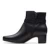 Clarks Un Damson Mid Black Leather