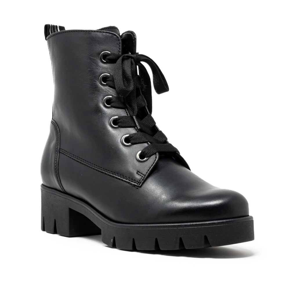 Gabor Women's Boots Leather Shoes Black 51.711 Premium Leather Shoes ...