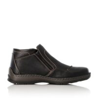 Rieker 05372-00 Men's Black Zip Up Ankle Boots. Footware