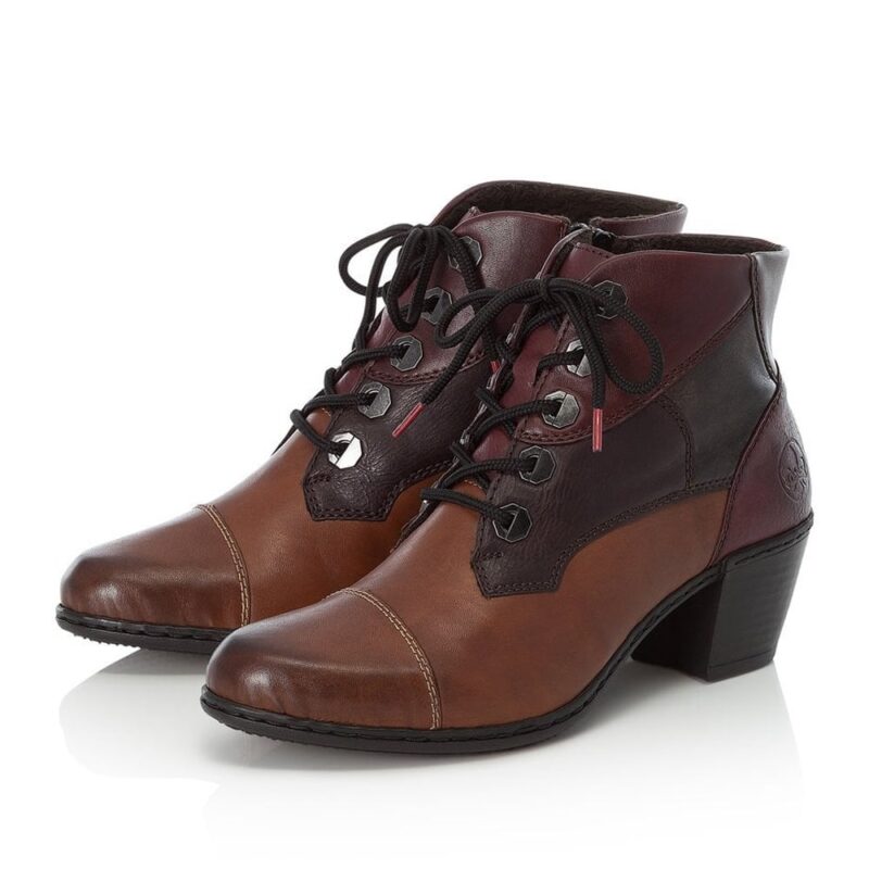 Rieker Y2133-24 Brown Ladies Ankle Boots