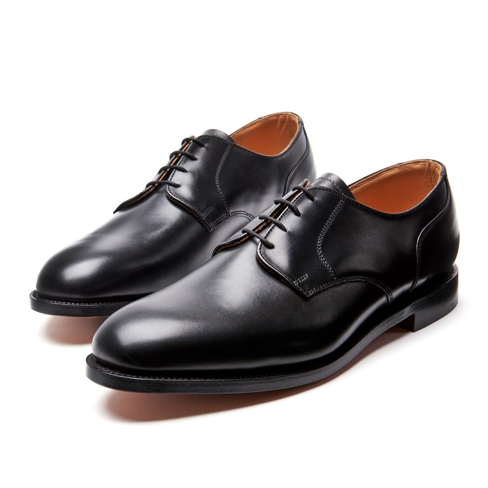 Nps Cameron Black Leather 5 Eye Oxford Brogue Shoe - 121 Shoes