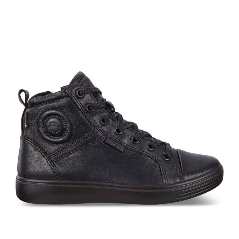 Ecco S7 Teen Black Ankle Boots