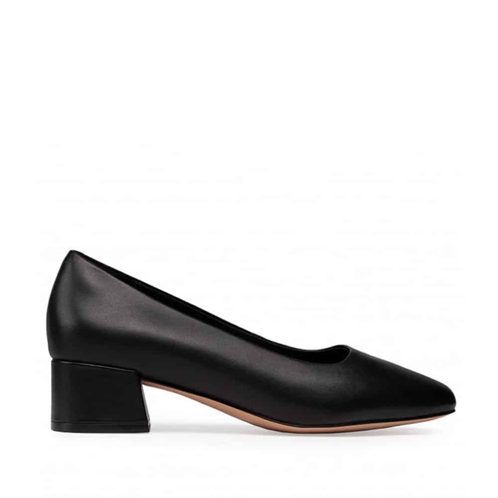 Clarks Sheer35 Court2 Black Premium Leather Shoes - 121 Shoes