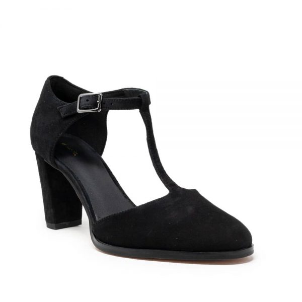 CLARKS Kaylin 85 TBar2 Black Premium Shoes - 121 Shoes