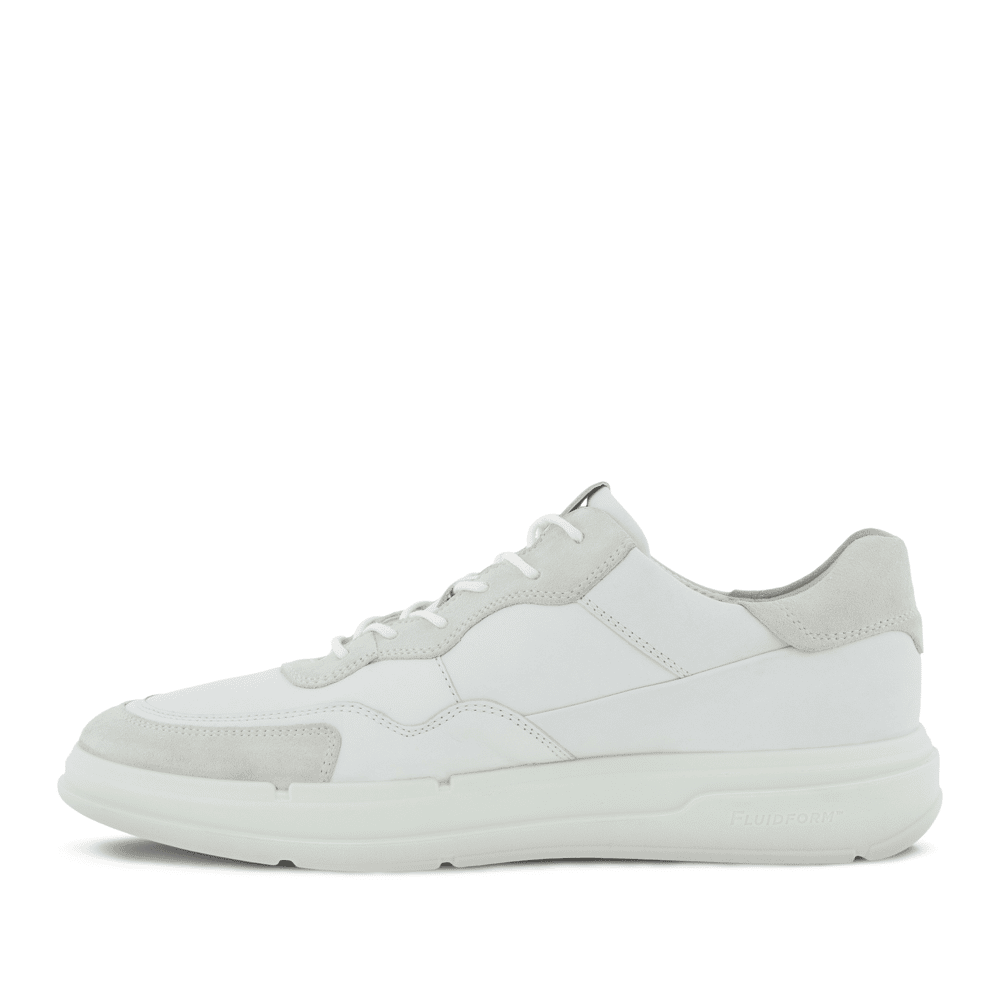 Ecco Soft X M Shoe White Premium Leather Sneakers - 121 Shoes