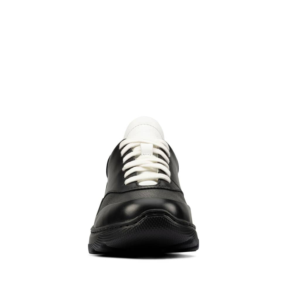 Clarks SprintLiteLace Black Combi Premium Leather Shoes - 121 Shoes
