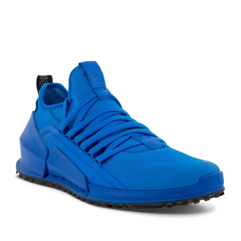 Ecco Biom M Lea Blue Premium Leather Sneakers - 121 Shoes