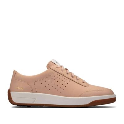 Clarks Hero Air Lace Light Pink. Premium Leather Shoes