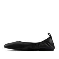 CLARKS Pure Ballet Black. Premium Leather Shoes