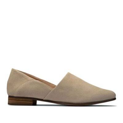 CLARKS Pure Tone Taupe. Premium Leather Shoes