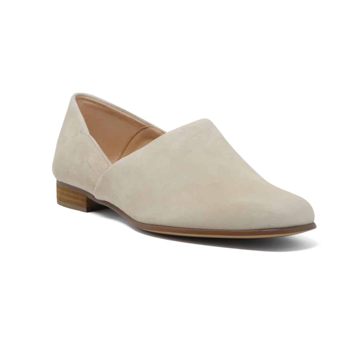 Indføre Korrekt Mob CLARKS Pure Tone Taupe Women Slip-ons Premium Leather Shoes - 121 Shoes