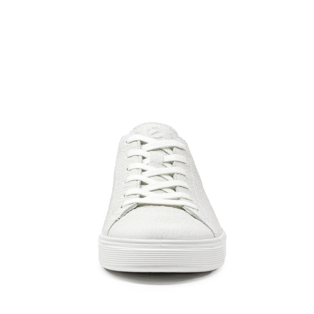 Ecco Street Tray M White Premium Leather Sneakers - 121 Shoes