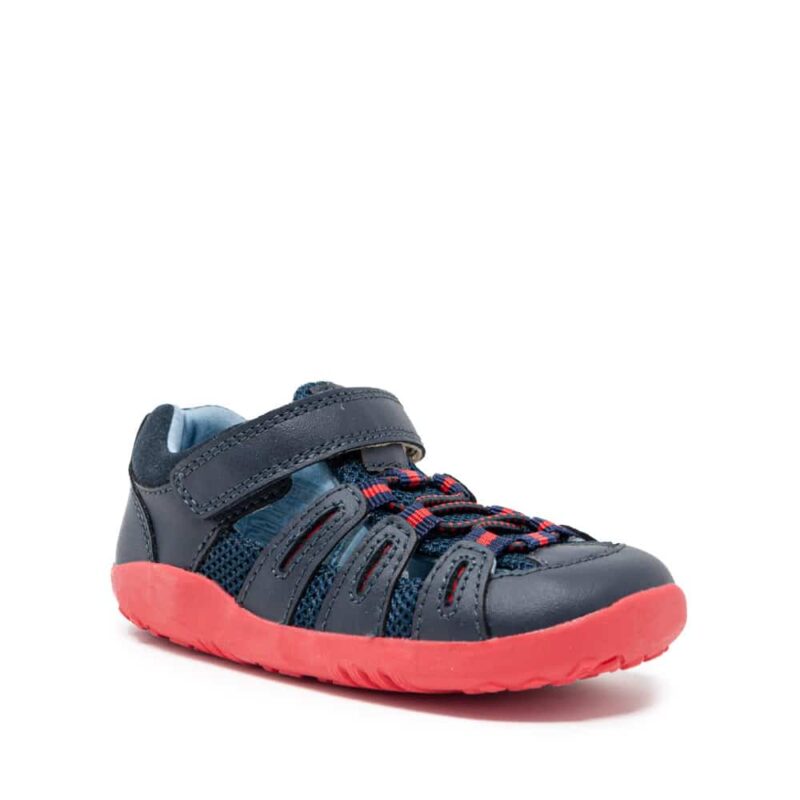 Bobux IW Summit Navy Red. Best shoes for growing feet.