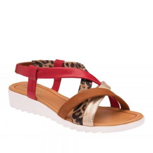 Lotus Ronnie Tan Multi Leather. Premium Sandals