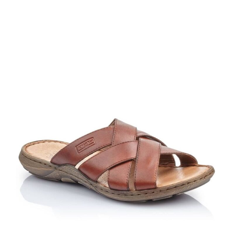 Rieker 22098-24 Slip On Sandals Brown