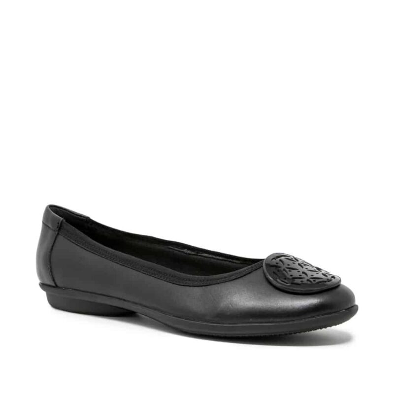 CLARKS Gracelin Lola Black. Premium Leather Shoes. Free