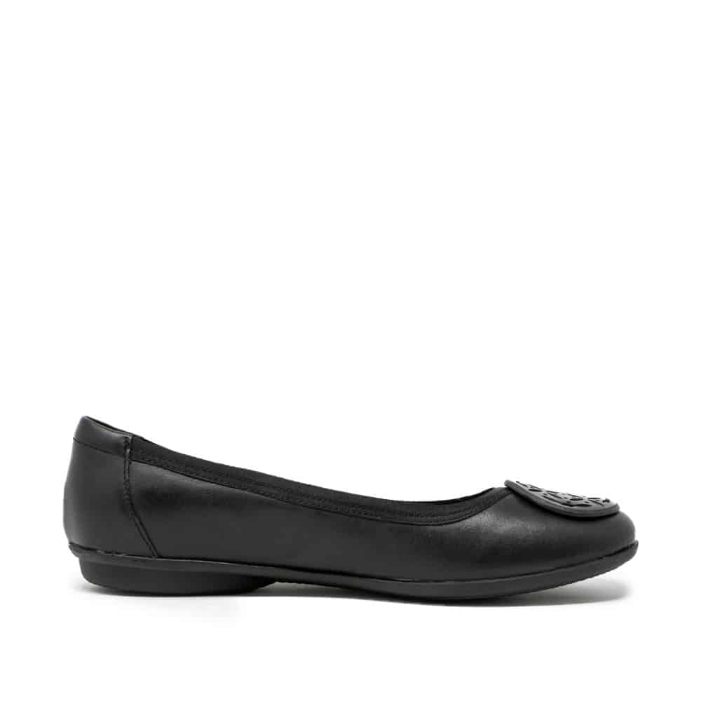 CLARKS Gracelin Lola Black Premium Leather Shoes - 121 Shoes
