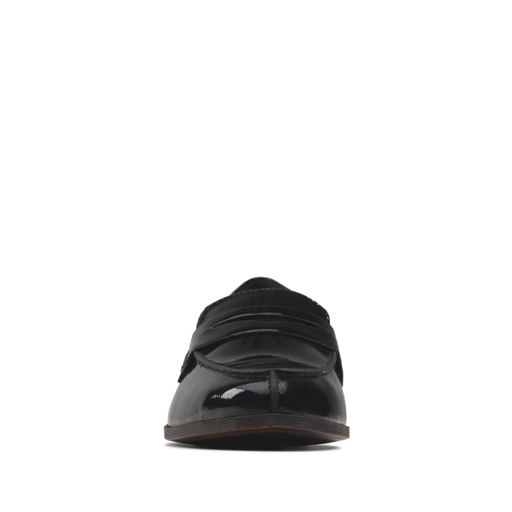 Clarks Hamble Loafer Black Patent Premium Leather Shoes - 121 Shoes