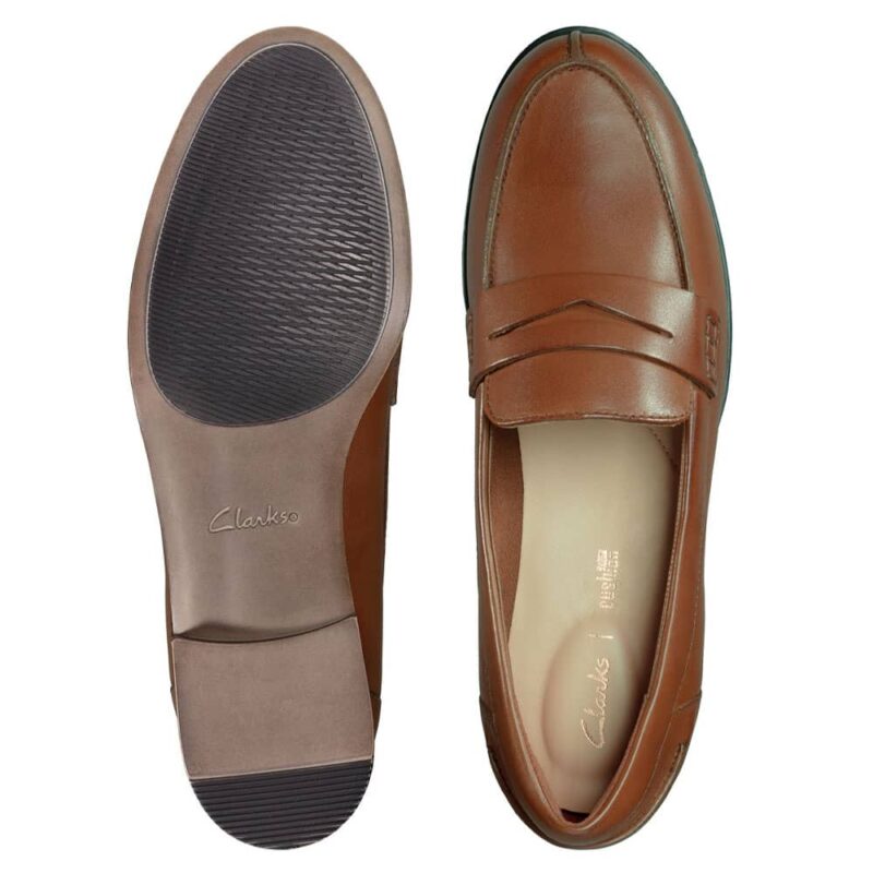 Clarks Hamble Loafer Tan Leather