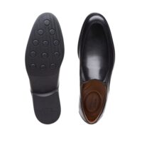Clarks Whiddon Step Black. Premium Leather Shoes